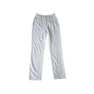 Escada Sport Women's High Waisted Straight Legs Pants Ivory US 6 IT 38